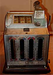 Slot machine external before restoration